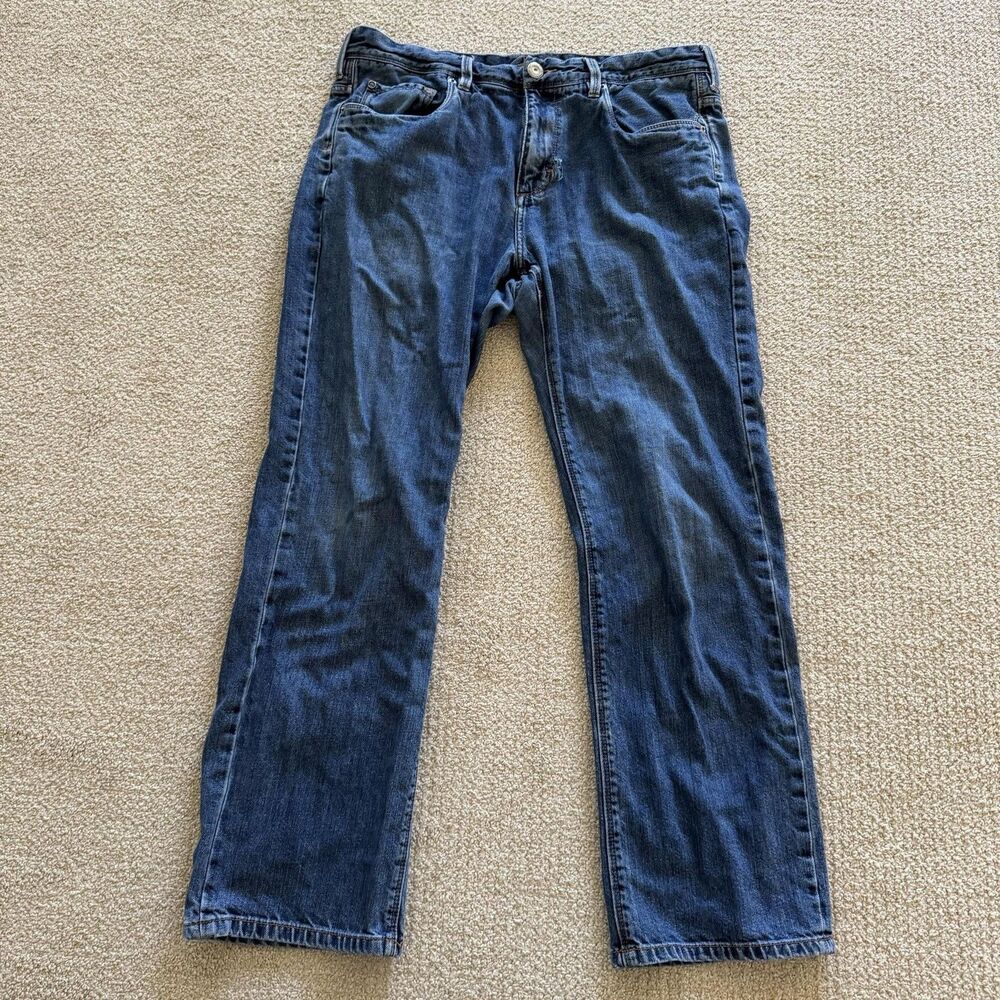 Tommy Bahama Jeans Mens 35x30 Blue Medium Wash Standard Straight Denim Casual